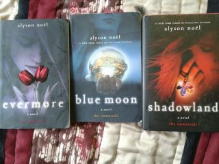 Alyson Noel Lot 3 Books Blue Moon Shadowland Evermore Immortals Series 