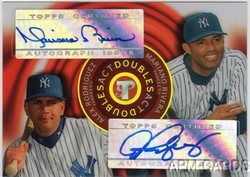 Alex Rodriguez Mariano Rivera 2005 Topps Pristine Act MVP Yankees 