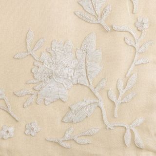 Ralph Lauren Villa Camelia 2 Standard Pillowshams Floral Embroidery 