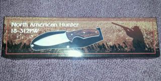 Frost Cutlery North American Hunter 9 Fixed Blade Hunting Knife w 