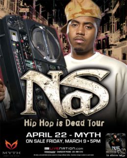 NAS 2007 Minneapolis Concert Tour Poster Hip Hop Rap