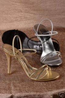 Alisha Hill Lindsay Silver Strappy Sandal Pageant Shoe