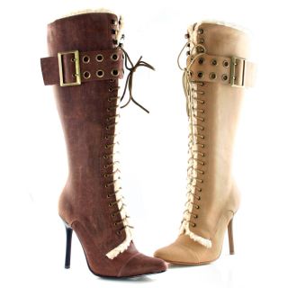 heel knee high boot with buckle item number 433 andrea