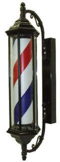 Yanaki YA2140 28 Barber Pole Vintage Look All Metal Frame Spins 