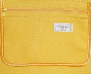 American Eagle Outfitters AEO Sparkle Sequin Yellow Canvas Tote Bag 