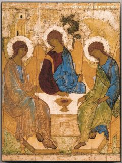   Orthodox Icon The Holy Trinity Troitsa Andrey Rublev 1410 1427