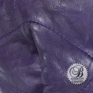 Lanvin Purple Leather Amalia Cabas Large Shopping Tote Bag