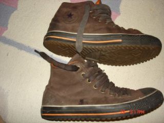 Brown Leather High Top Chuck Taylor Converse All Star Size 8 SKU 1T286 
