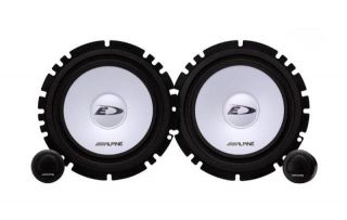 Alpine sXe 1750 2 Way 6 5 Separate Component Car Speakers Tweeters 