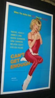 CanT Get Enough Trifold x Rated Film Poster Amber Lynn