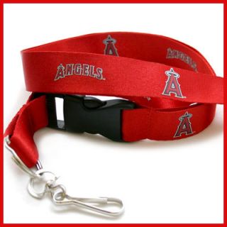 Anaheim Angels Lanyard MLB Key Chain ID Holder Red