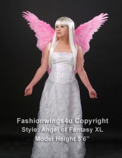 Pink Butterfly Style Feather Wings Angel Fairy Costume