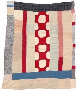 Striking and Interesting Two Sided African American Quilt