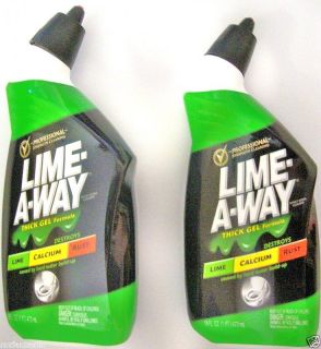 Pack of Lime A Way (Away) Toilet Bowl Cleaner, Removes Calcium 