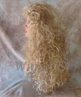 Wigs Straw Blond Frst Pale Blond Long Flowing Curls Wig