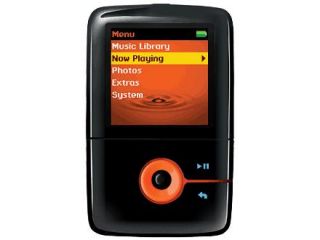 Creative ZEN V Black Orange 1 GB Digital Media Player