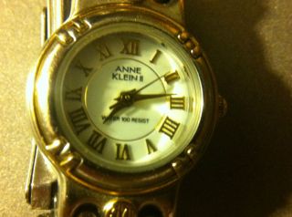 Anne Klein II Water Resistant Ladies Watch with Gold Stainless Band 