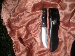 RARE Vintage Mac Japanese Steel Hunting Knife w Sheath