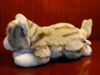 This is a Animal Alley plush grey and white kitty cat This item is in 
