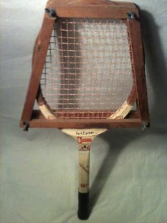 Vintage Wilson Sport Tennis Racket with Antique Press
