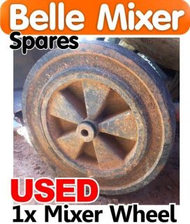 USED Belle Concrete Mixer Wheel 140 150 Spares Parts Minimix Wheels 