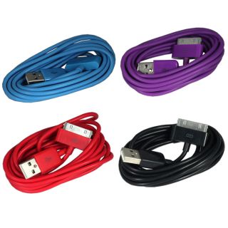 COLOR 2M 6FT USB 2.0 Charging & Data/Sync Cable Cord iphone4 4S 