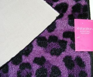 Xhilaration Purple Black Leopard Rug Animal Print 27x45 2x4 Nonslip 