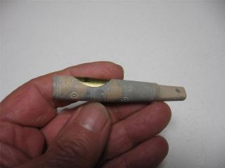    cigarette Pipe Hand carved from the Andes Unique stone Whistle Pipe
