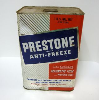 Vintage Prestone Antifreeze Tin Can