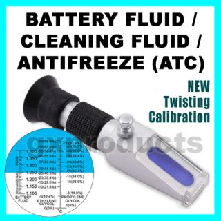   Cleaning Battery Fluid Acid Antifreeze Glycol Refractometer C with ATC