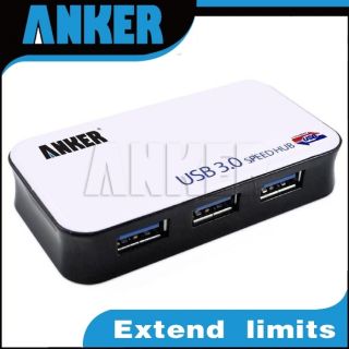 Anker 4 Port USB 3 0 Auto Sharing Switch Hub High Speed 5Gbps