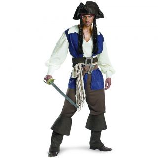   Jack Sparrow Deluxe Pirates of the Caribbean Adult Halloween Costume