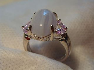 newly listed new avon blue lace agate sterling silver ring