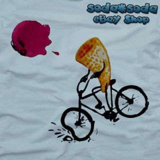 funny ice cream bicycle accident t shirt fun m bike