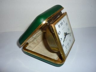 vintage german europa alarm clock 2 jewels with box from