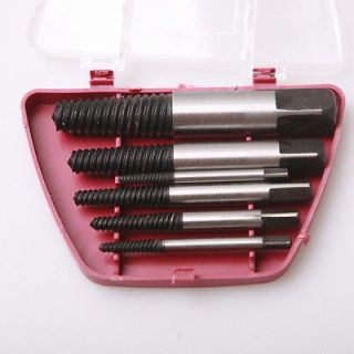 Newly listed 6x Screw Extractor kit Drill bits Removes Broken Screws 