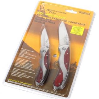 Appalachian Trail 2 PC Stainless Steel Pocket Knife Set
