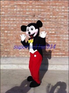 Brand New Mickey Mouse Mascot Costume Adult Size Fancy Dress