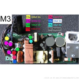   G5 20 Power Supply Capacitor Repair Kit M3 Apple Part 661 3350