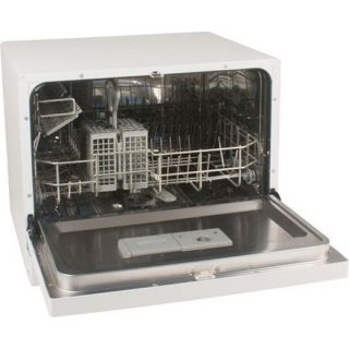Koldfront Countertop Dishwasher 6 Setting White Compact Portable Dish 