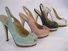 Rascal Stunning Rose Corsage Peeptoe 3   8 Slingback Pink Aqua Cream 