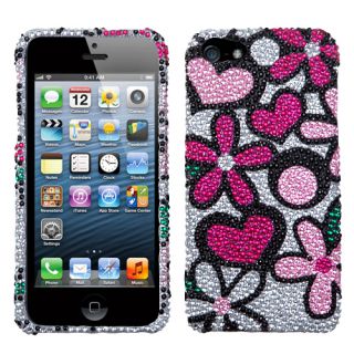 For Apple iPhone 5 Cell Phone Case Cover Bling Rhinestones Fantastic 