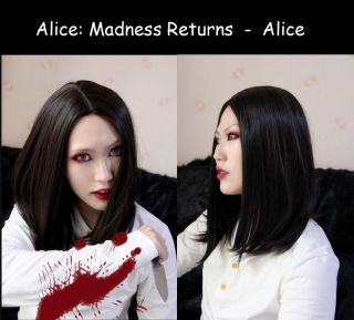 Alice Madness Returns Alice central parting shoulder  length cosplay 