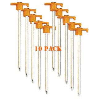   Pack Steel Heavy Duty Nail Head Tent Stakes 10 Inches 
