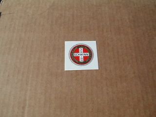 schwinn bicycle round quality chicago seat tube decal time left