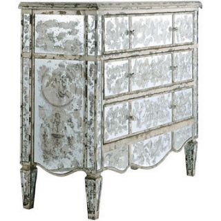 Barreveld International Antiqued Mirror Glass Chest of Drawers