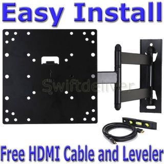 ARTICULATING SWIVEL ARM TILT LCD LED TV MONITOR WALL MOUNT 22 24 26 27 