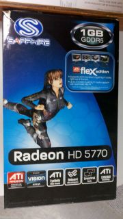 Sapphire ATI Radeon HD 5770 Flex Edition 1GB Mint
