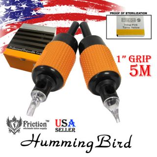 Hummingbird 1 Disposable Soft Plastic Grip Tattoo Tubes 5 Magnum 15 