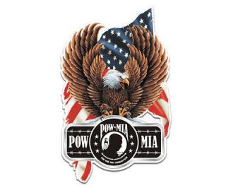 Eagle POW MIA American Flag War Military Veteran Vinyl Sticker Decal 